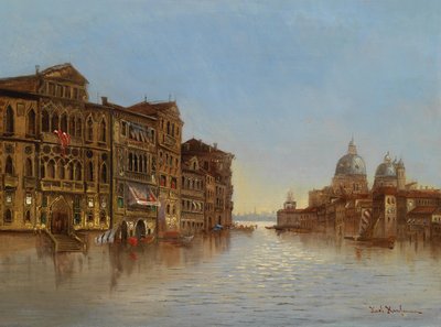 Motiv aus Venedig mit Blick auf Santa Maria della Salute tekijältä Karl Kaufmann